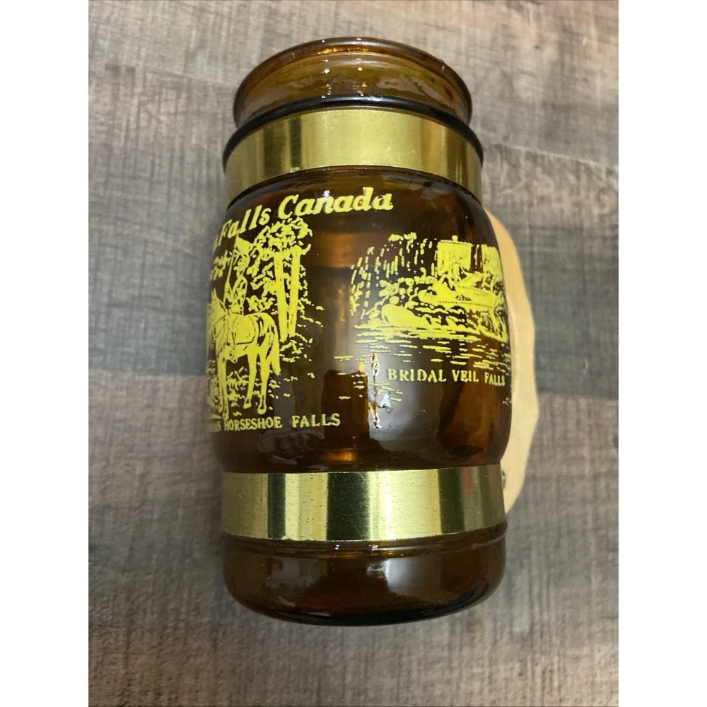 Vintage Niagara Falls, Canada Souvenir Wood Handled‎ Collectible Drinking Mug
